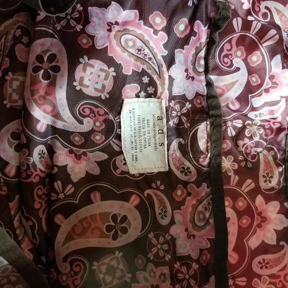 Pink & Brown Diaper Bag with Changing Pad - Picture 5 of 12